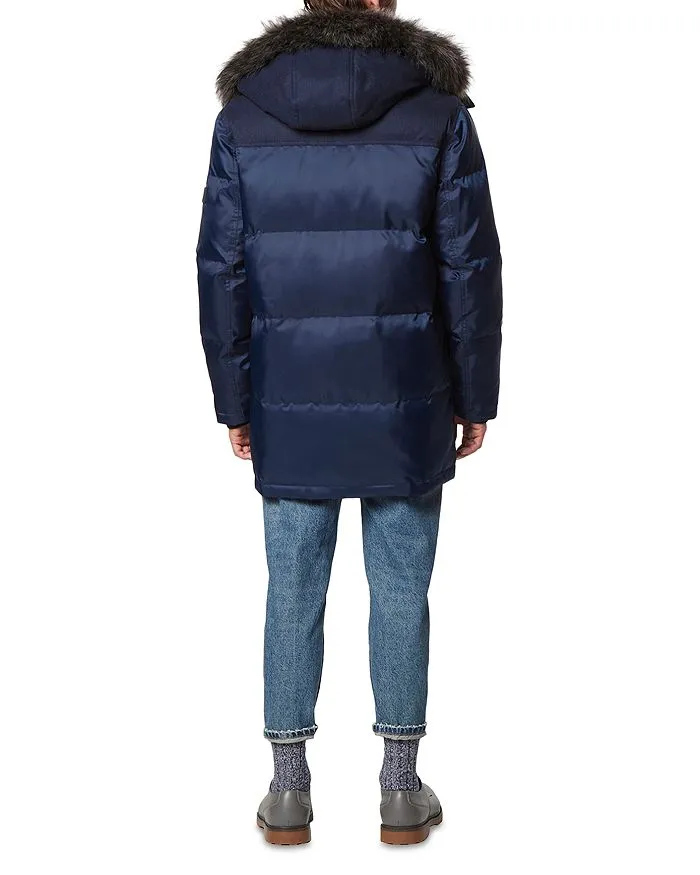 Andrew Marc Detachable Tripp Parka with Faux Fur Hood