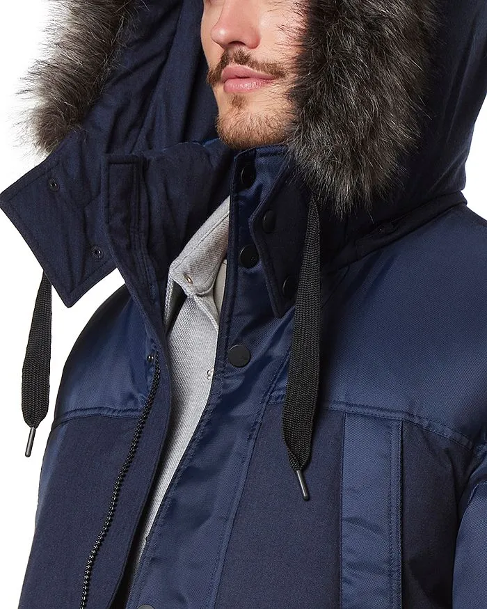 Andrew Marc Detachable Tripp Parka with Faux Fur Hood