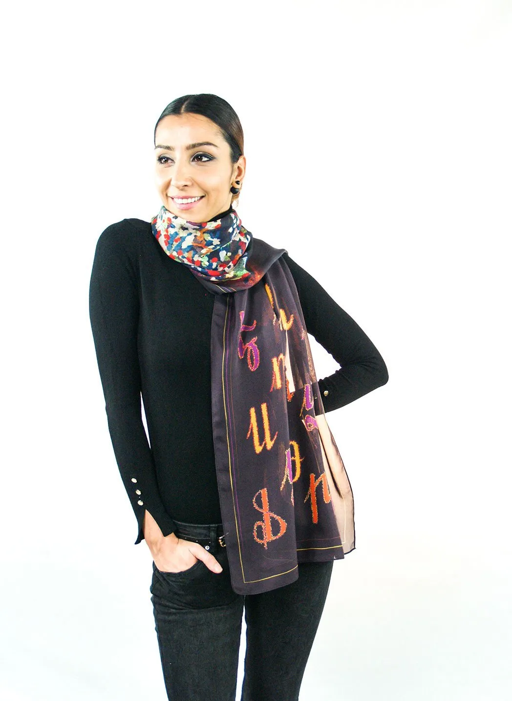 Armenian Alphabet Scarf #1