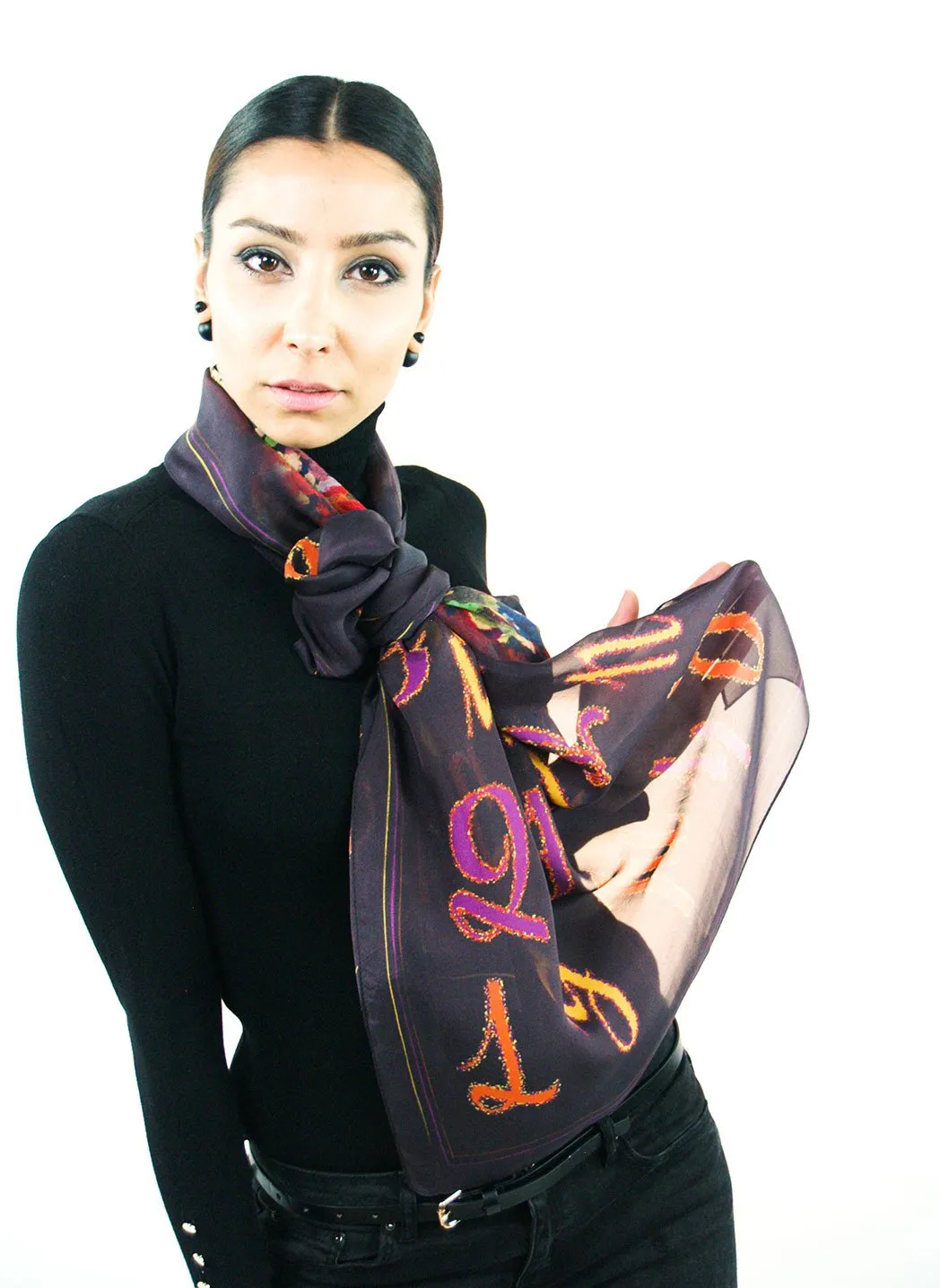 Armenian Alphabet Scarf #1