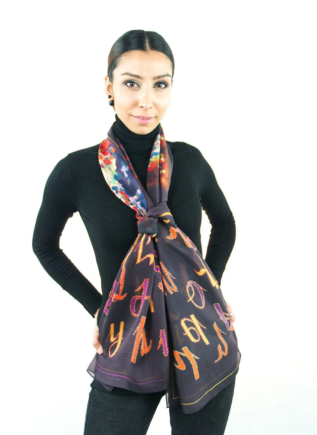 Armenian Alphabet Scarf #1