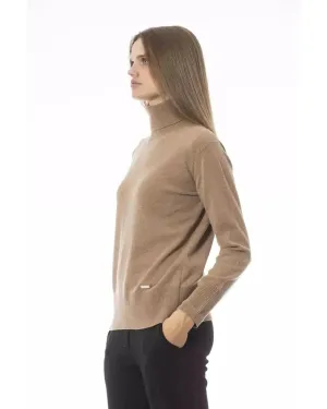 Baldinini Trend Women's Beige Wool Sweater - 46 IT