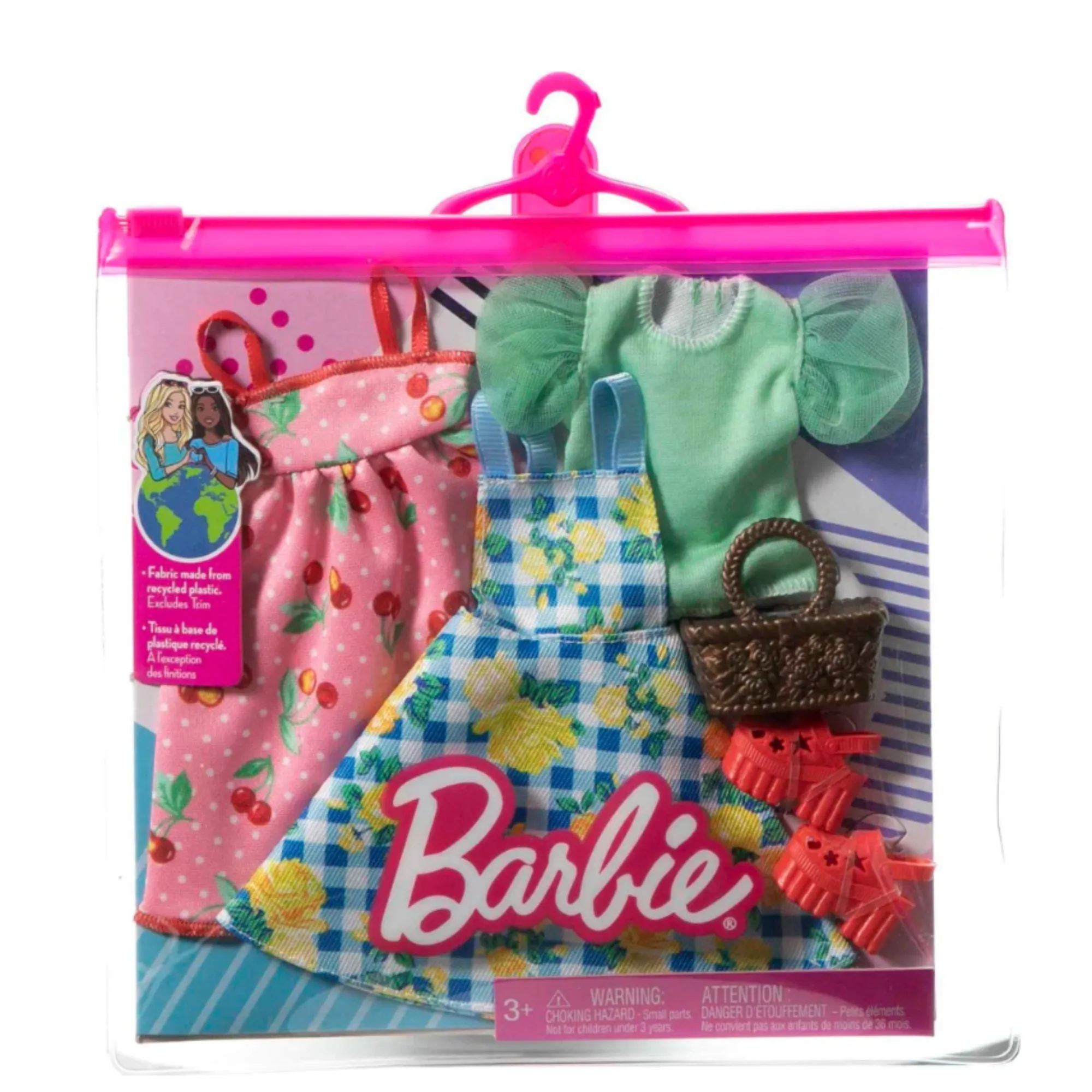 Barbie Fashions 2 Pack Pink Dress And Green Shirt