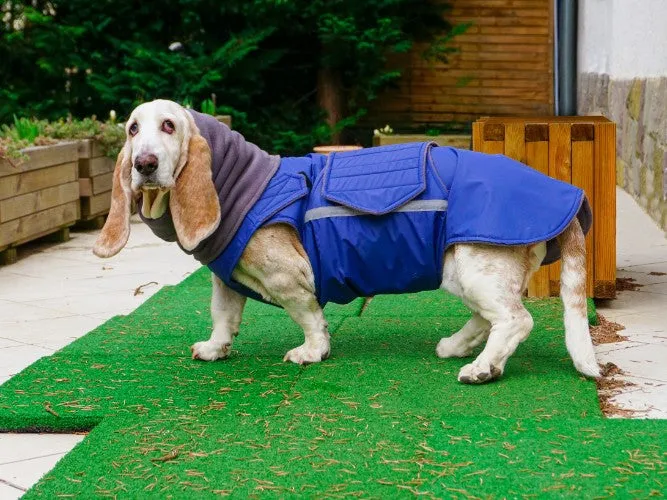 BASSET HOUND WINTER DOG COAT   NECK WARMER / MADE TO ORDER