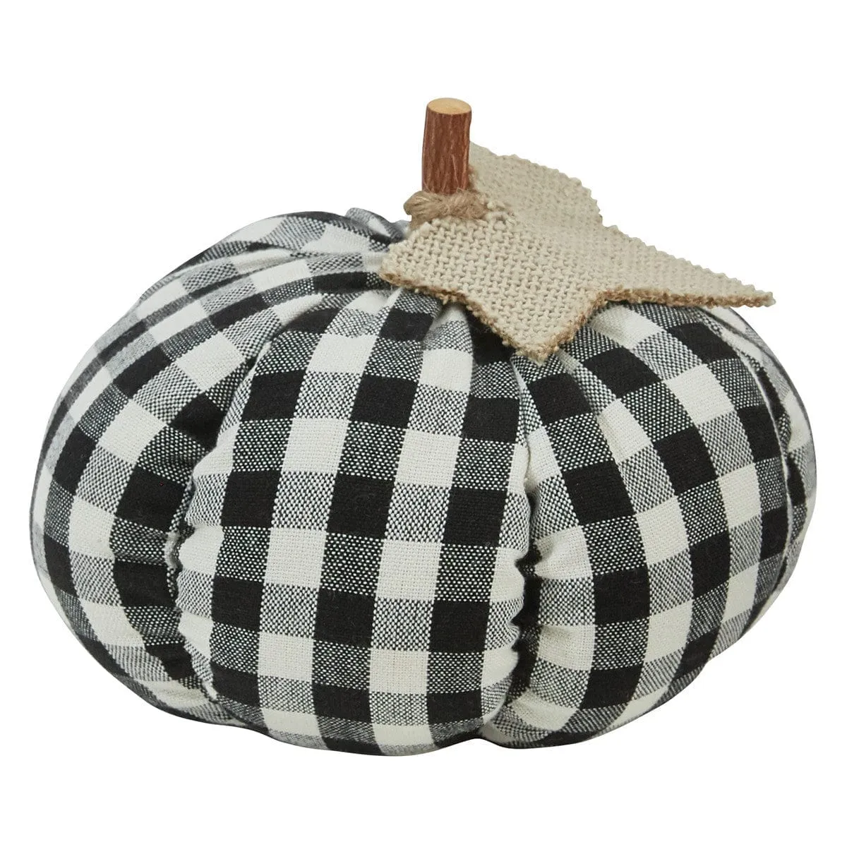 Black & Cream Check Pumpkin