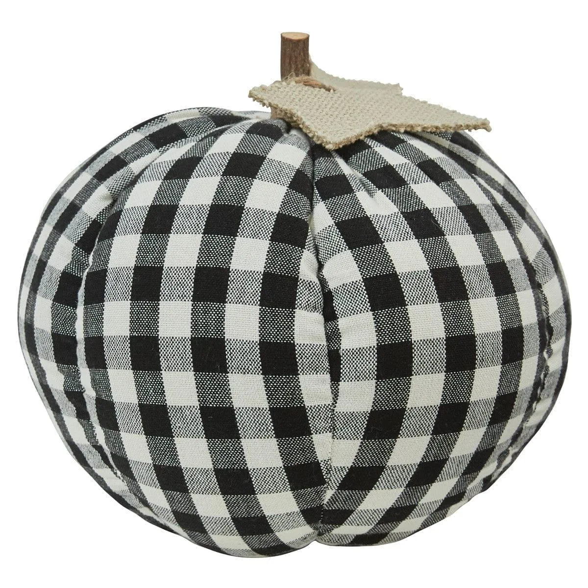 Black & Cream Check Pumpkin