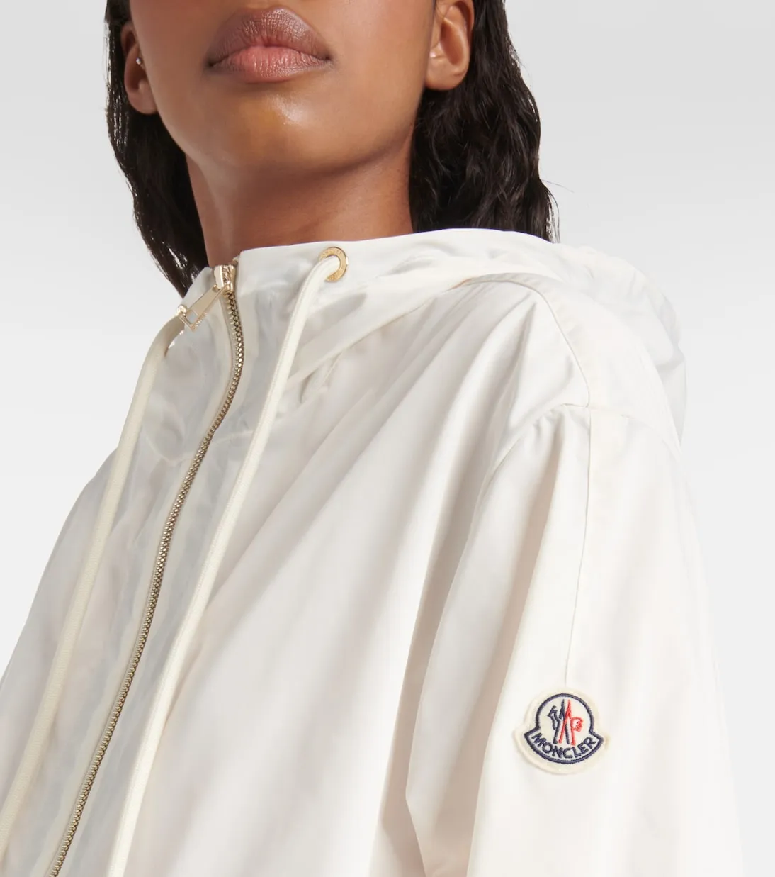 Cassiopea Moncler windbreaker, white