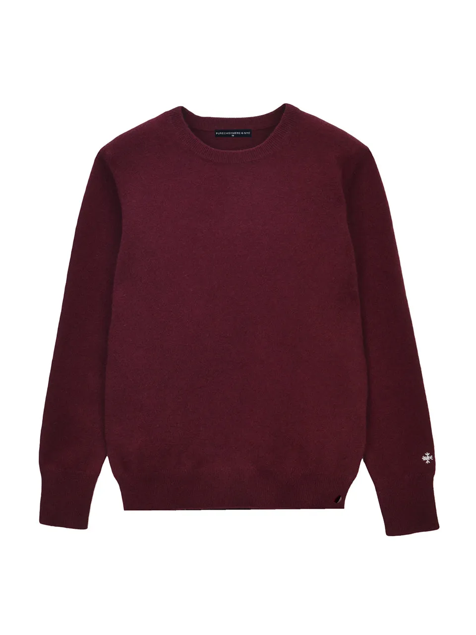 Classic Crew Neck Sweater_Burgundy