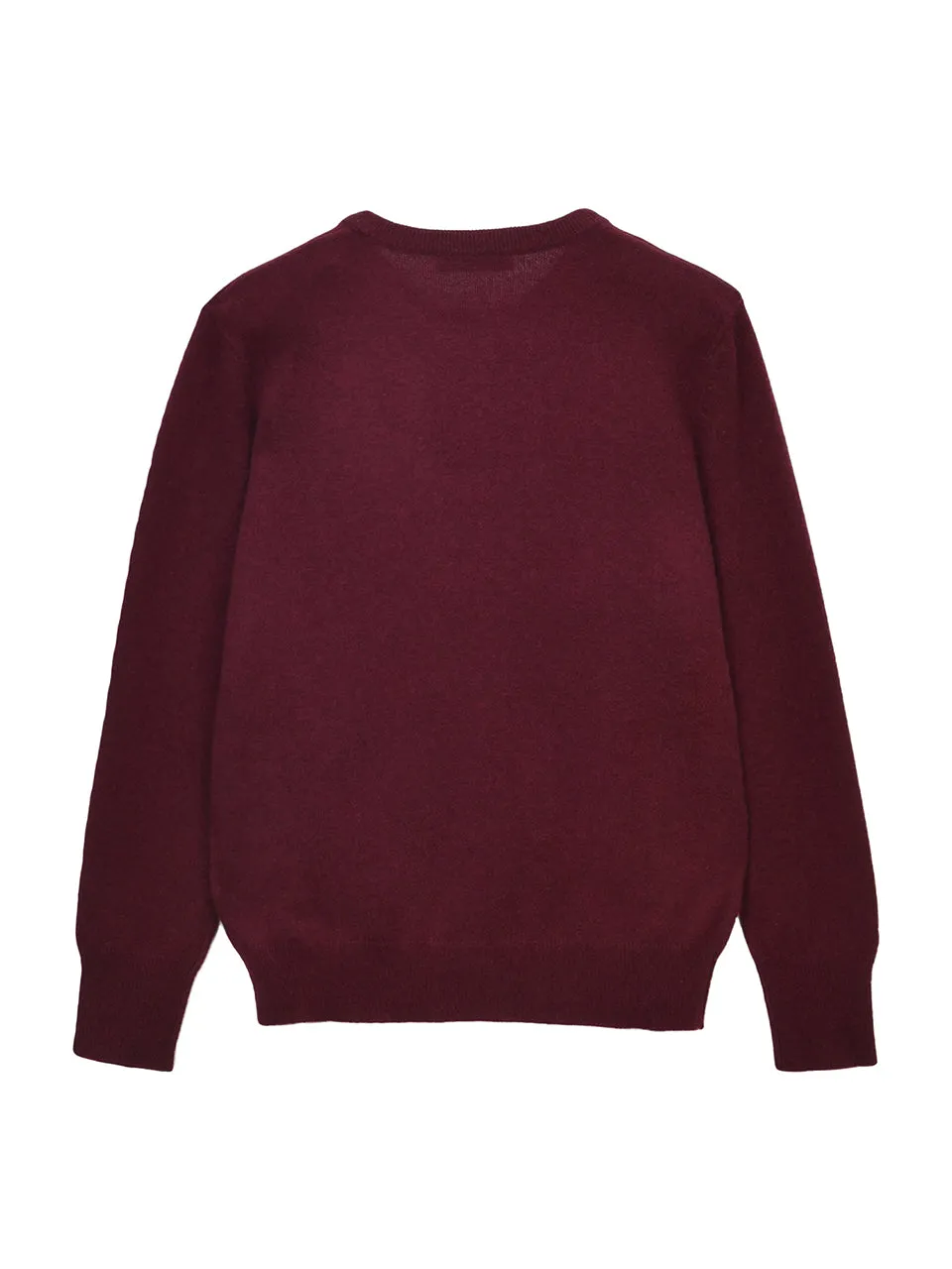 Classic Crew Neck Sweater_Burgundy