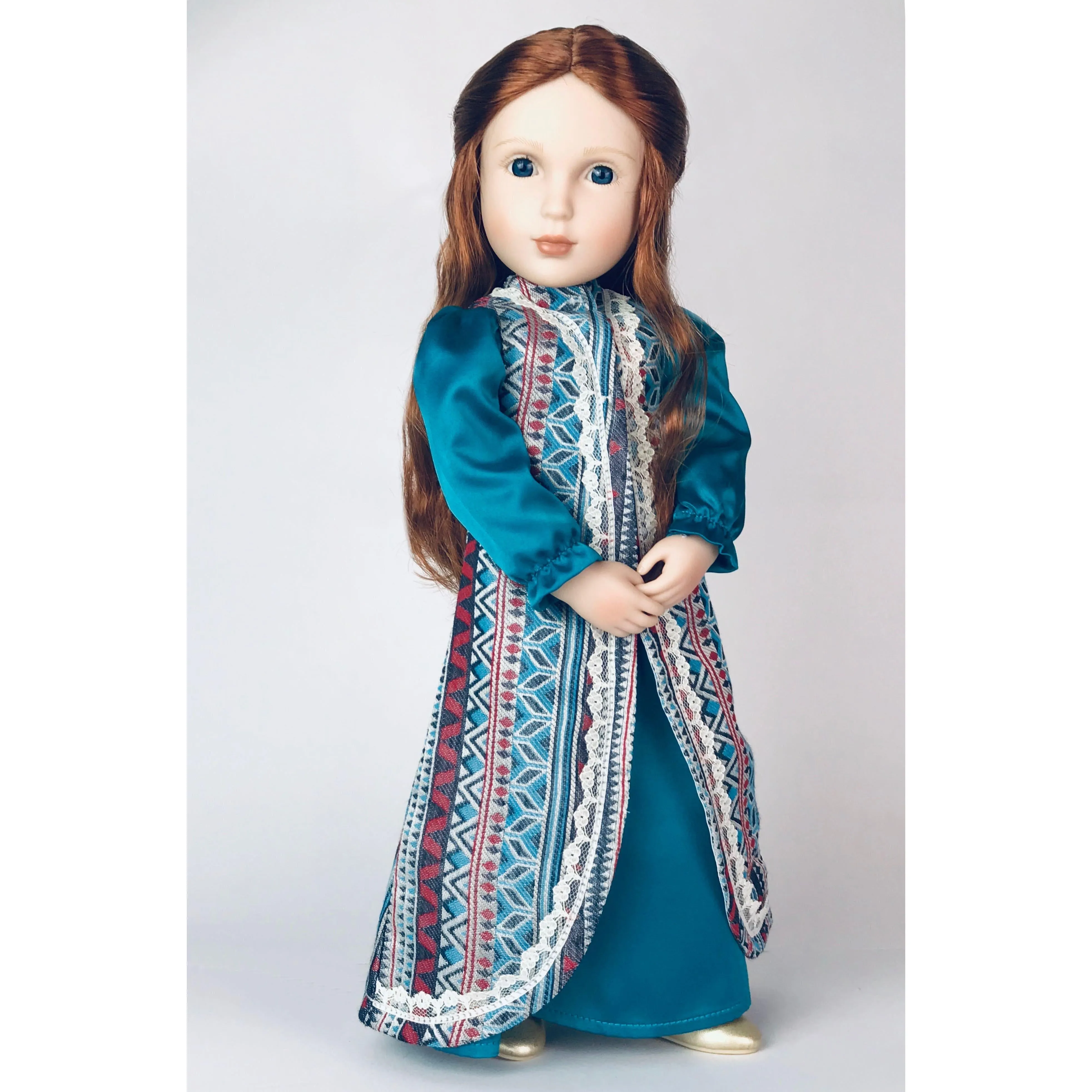 Clearance -  Elinor's Surcoat and Gown doll costume- A Girl for All Time 16 inch doll clothes