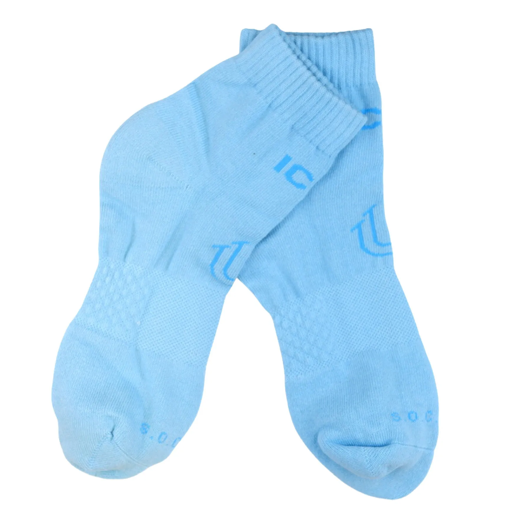 COLR By uLace Mid-Calf Socks - Icy Blue