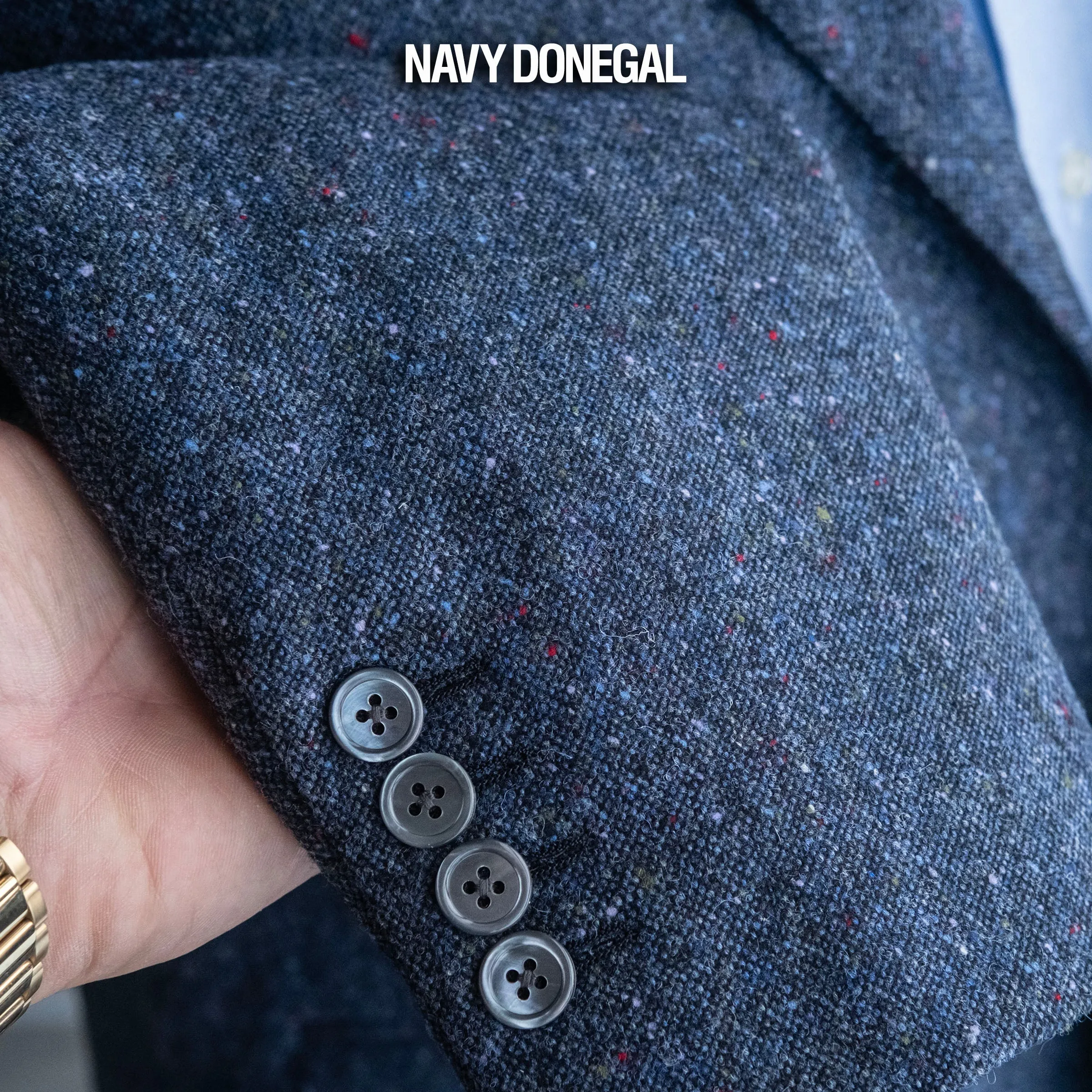 Custom Overcoats Irish Flecked Donegal Tweed