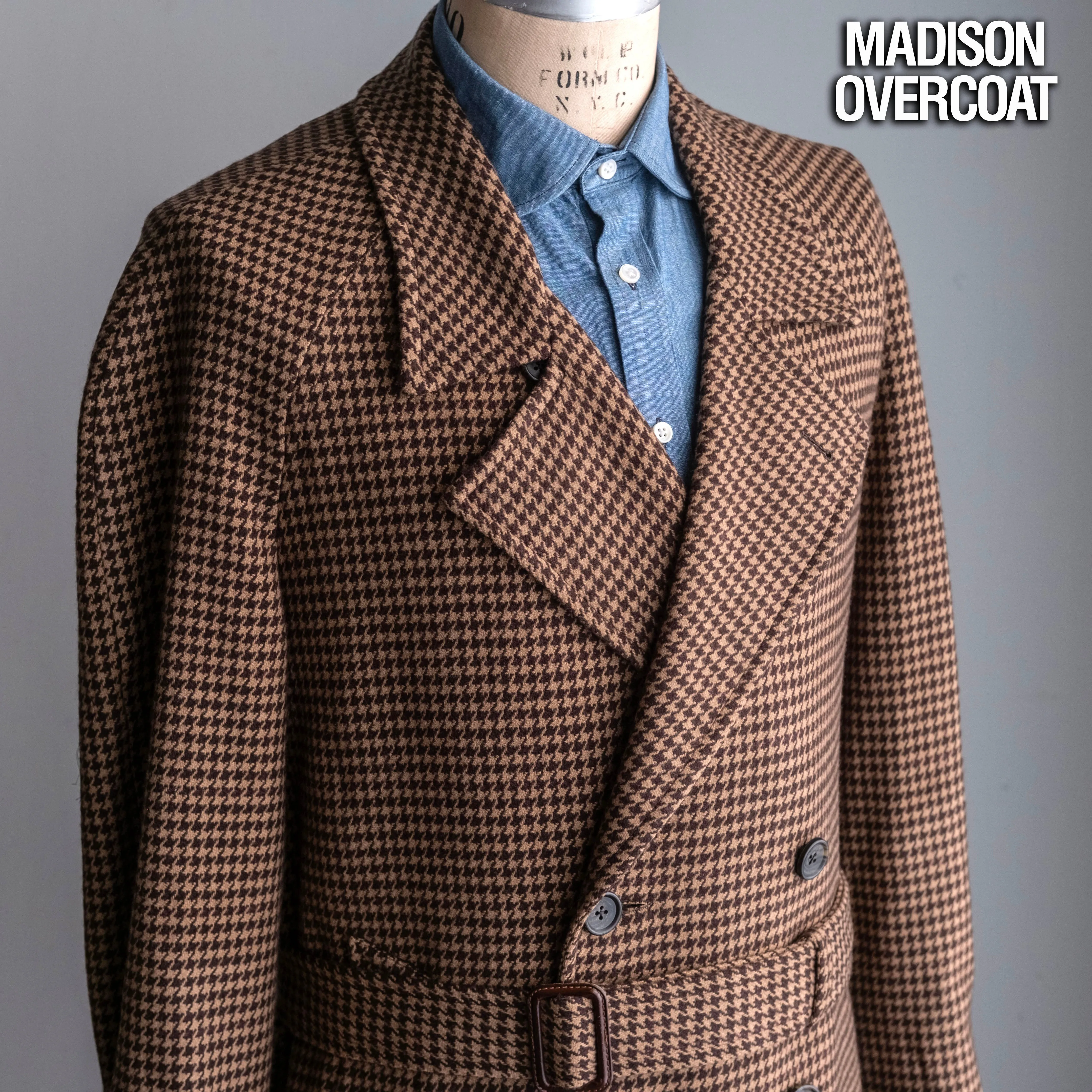 Custom Overcoats Irish Flecked Donegal Tweed