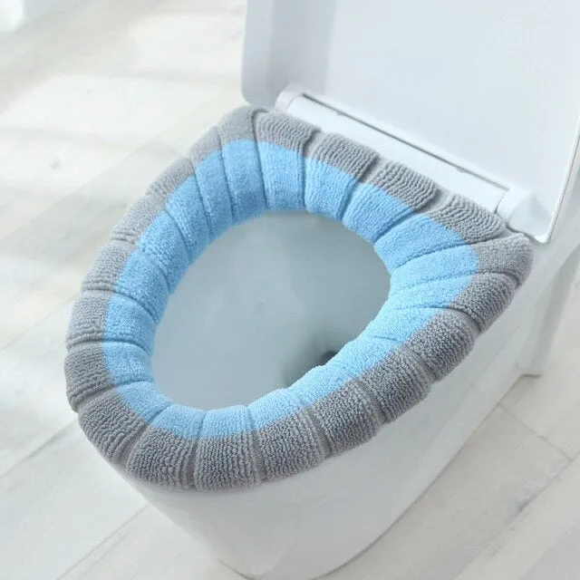 Cute Comfy Pumpkin Pattern Bathroom Toilet Seat Cover