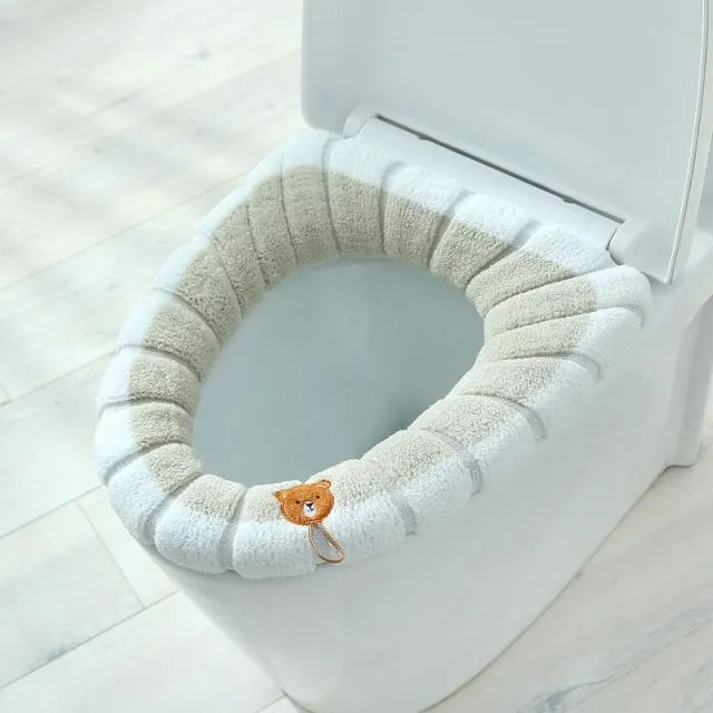 Cute Comfy Pumpkin Pattern Bathroom Toilet Seat Cover