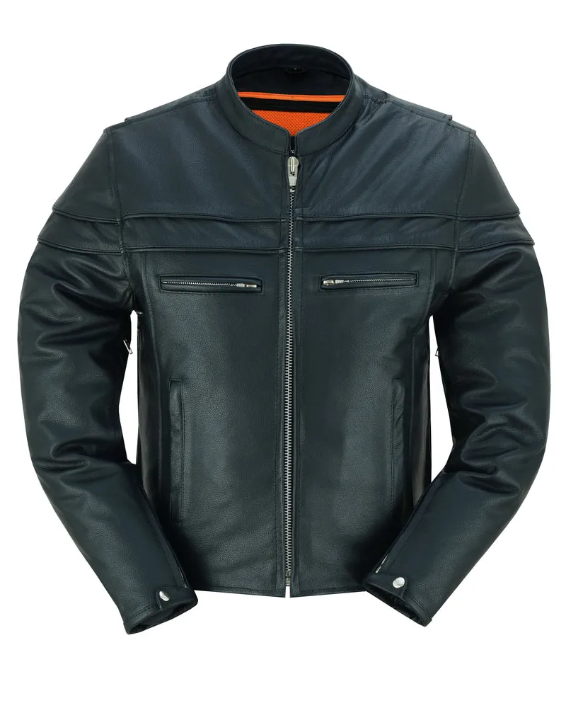 DS784 Men's Full Hand Leather Jacket