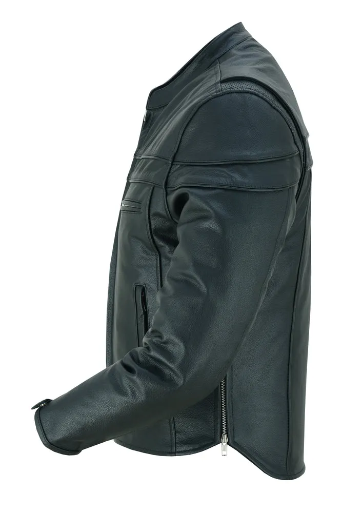 DS784 Men's Full Hand Leather Jacket