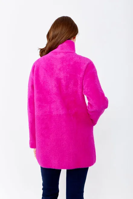 Frank Lyman High Neck Coat Fuchsia