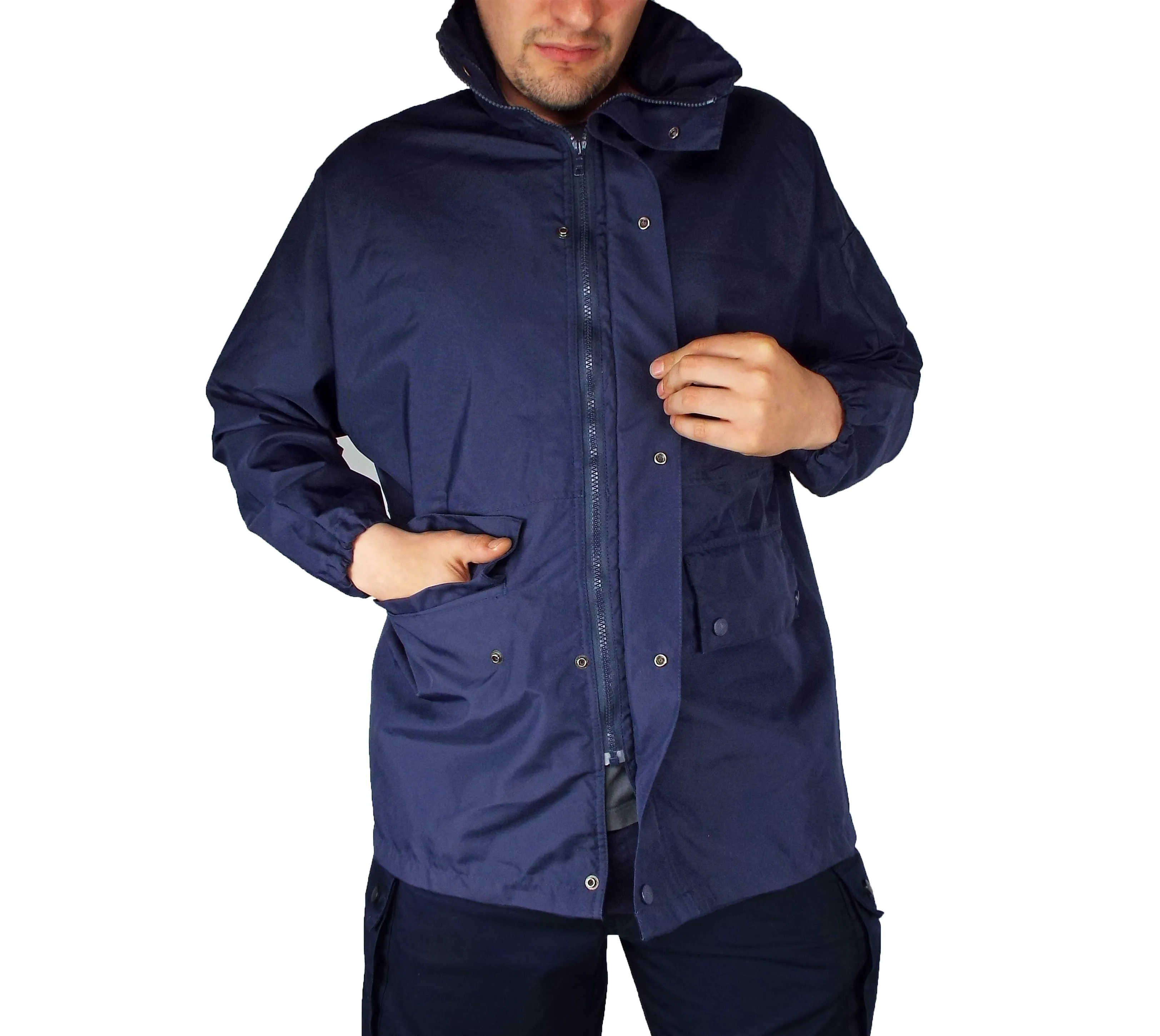 French - Navy Blue - Waterproof Lightweight Jacket - Grade 1