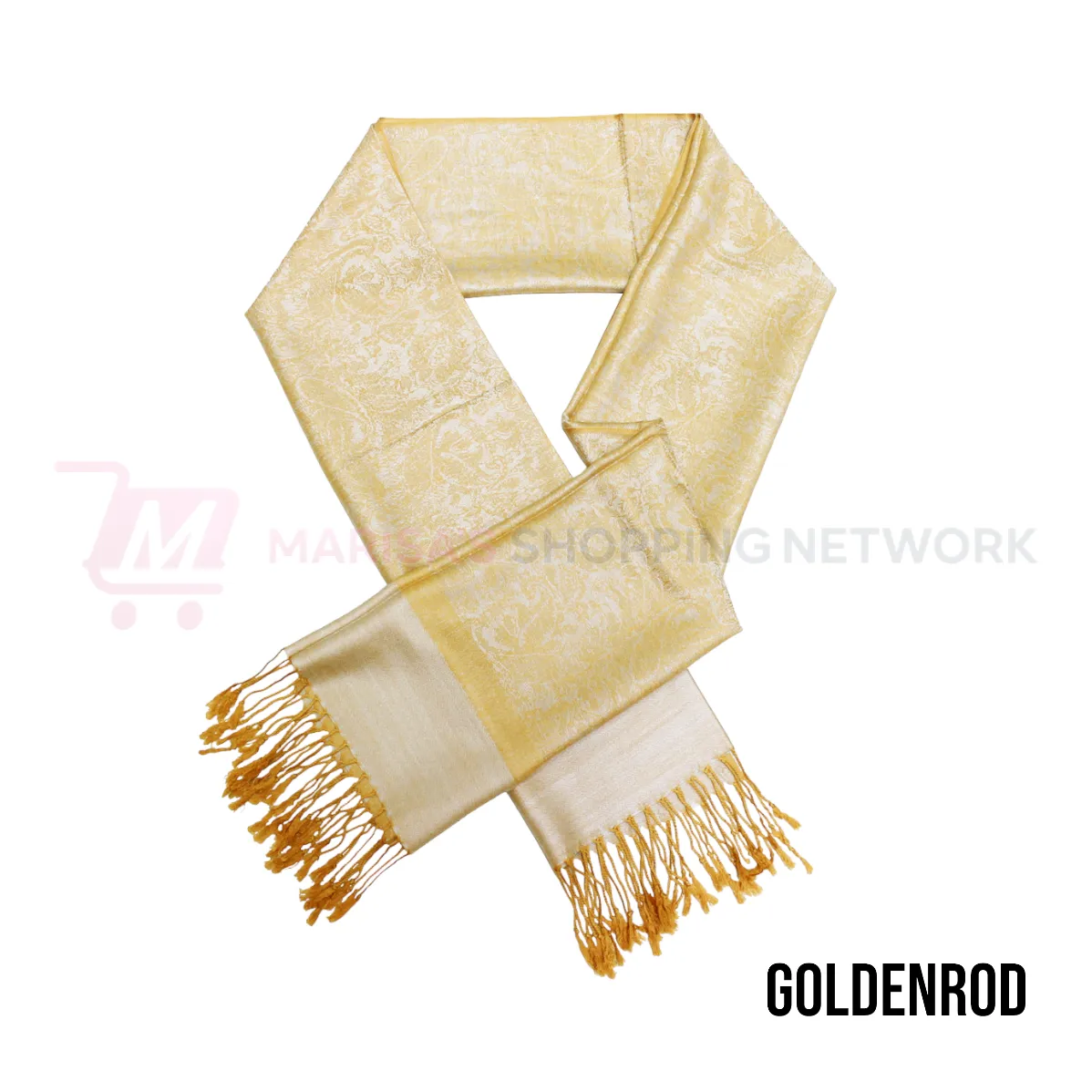 Goldenrod Paisley Pashmina Scarves