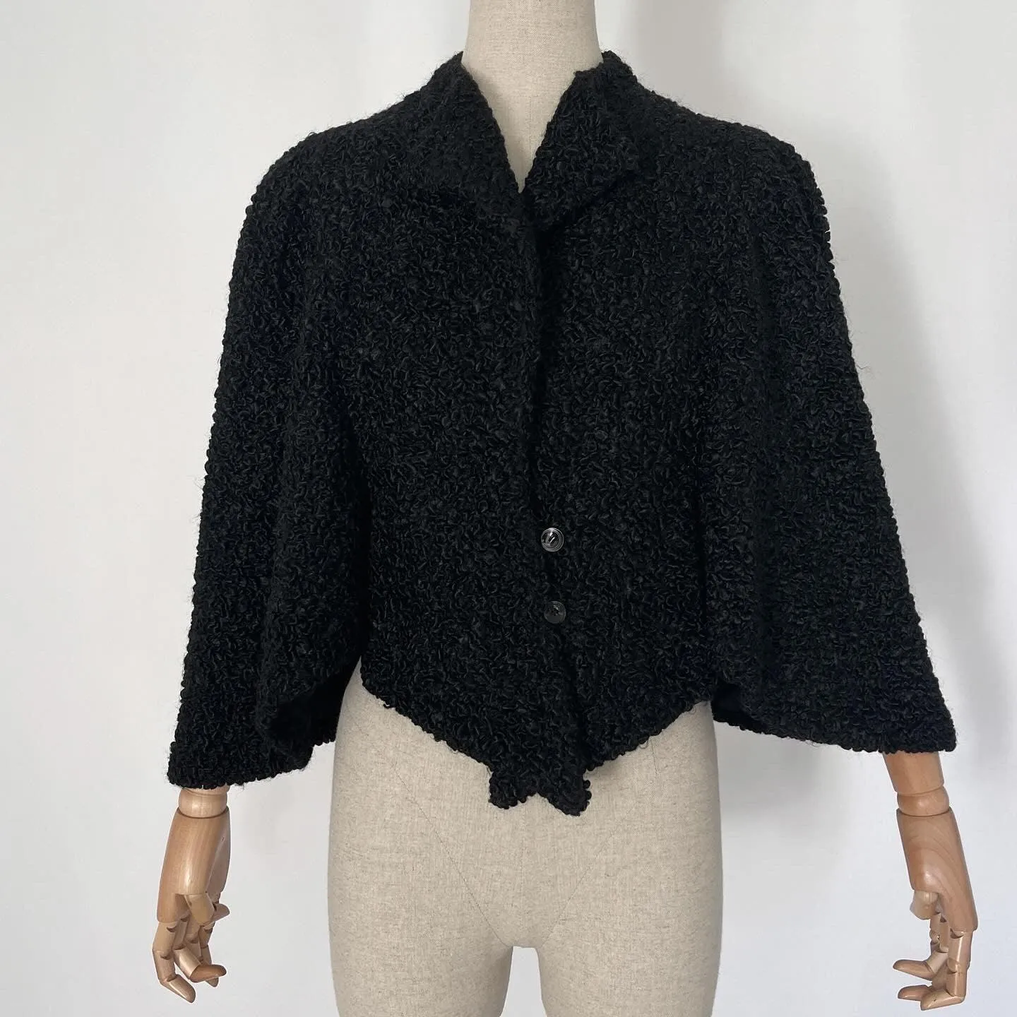 GRIEDER & Cie Vintage Sheep Fur poncho