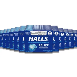 Halls - Relief Mentho-Lyptus Cough Drops  - 20 Ct Each - 24 Pack