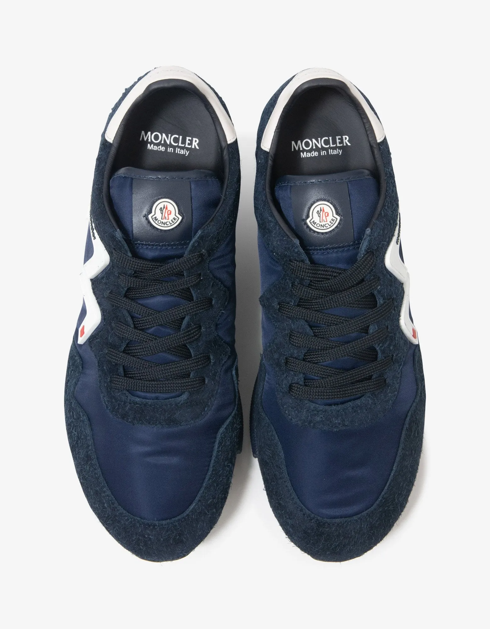 Herald Navy Blue Suede & Nylon Trainers