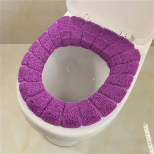 Hot Soft Toilet Seat Cover Cute Lid Top Warmer Washable Bathroom Product