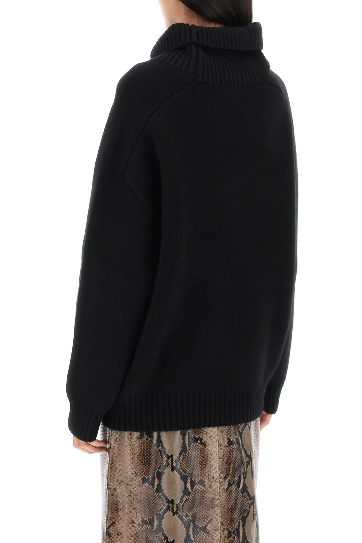 Khaite 'landen' Oversized Funnel-Neck Sweater