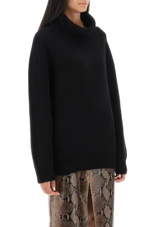 Khaite 'landen' Oversized Funnel-Neck Sweater