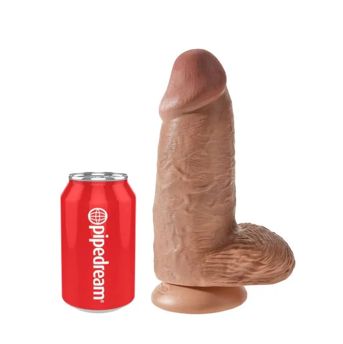 King Cock 9 Inch Chubby Tan Dildo