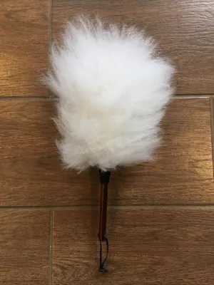 Lambswool Duster with Wooden Handle