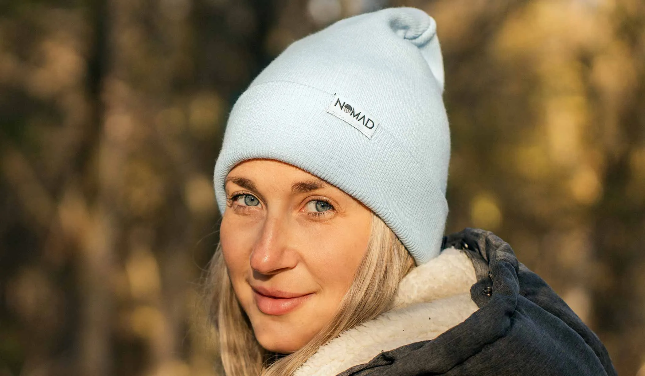 Light Blue Unisex Recycled Beanie