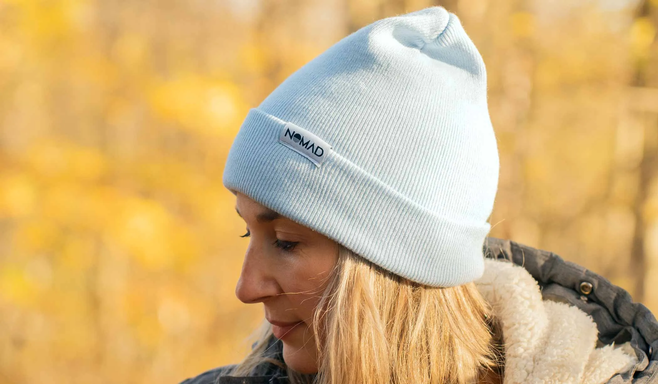 Light Blue Unisex Recycled Beanie