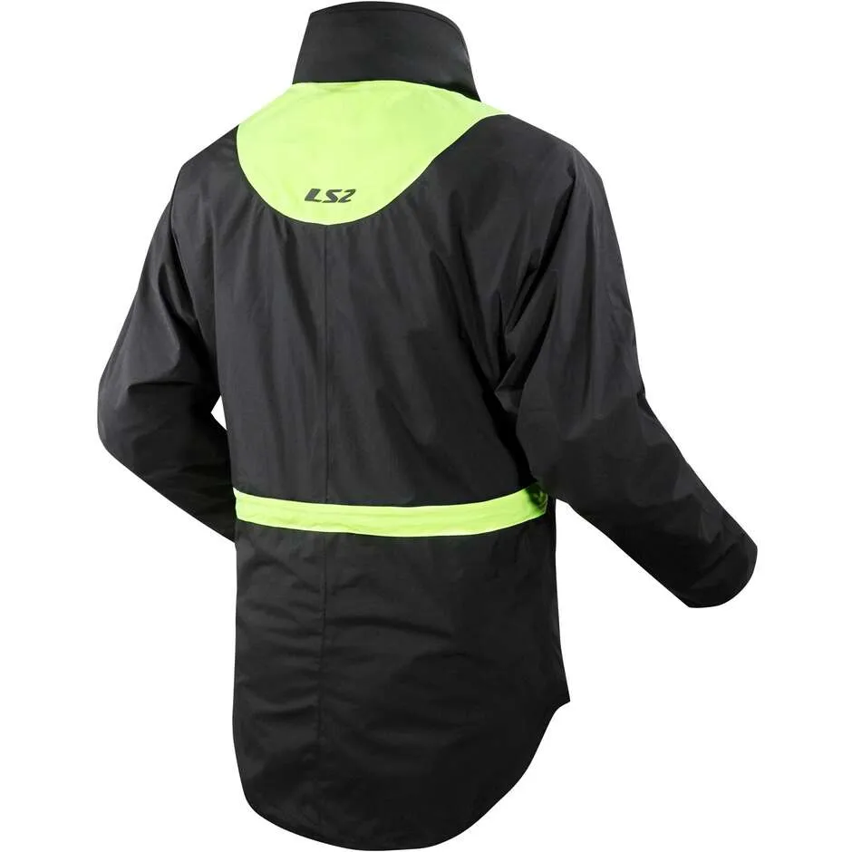 Ls2 X-Rain Jacket Black H-V Yellow