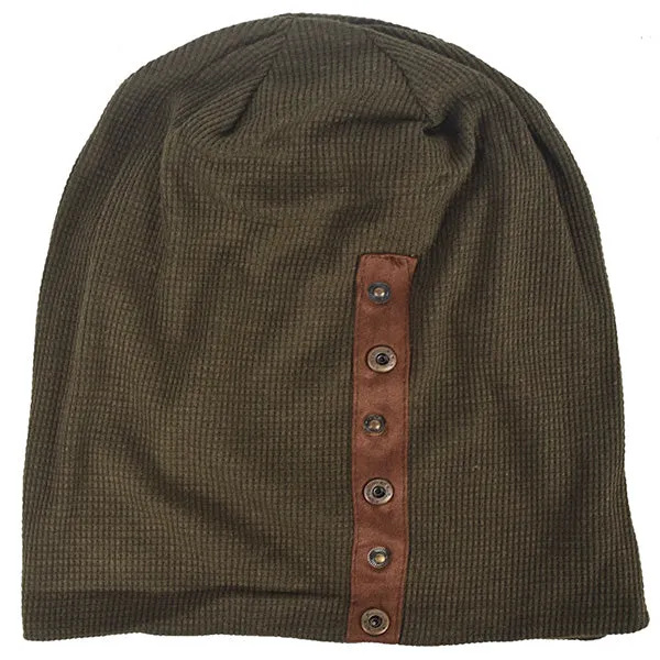 Men Oversize Cotton Beanie Slouchy Hat B020