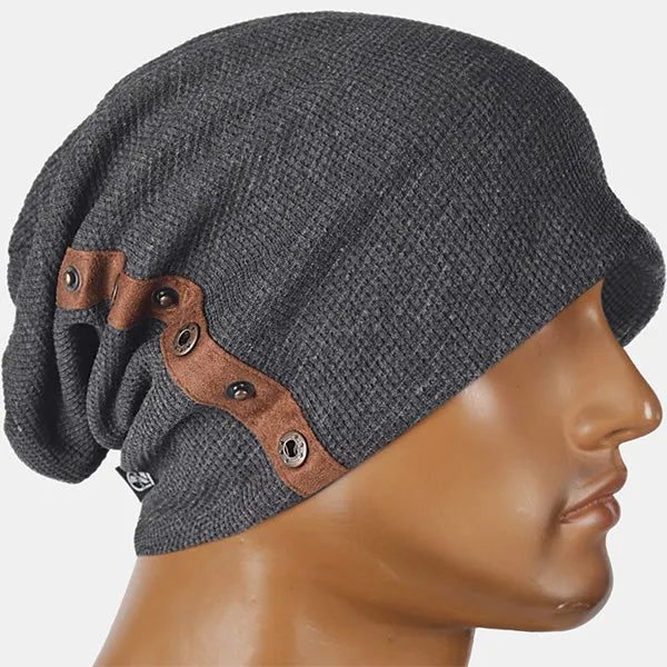 Men Oversize Cotton Beanie Slouchy Hat B020