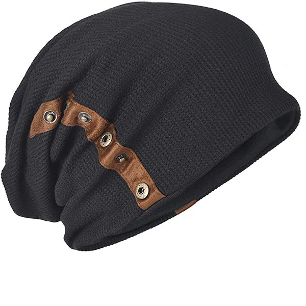 Men Oversize Cotton Beanie Slouchy Hat B020