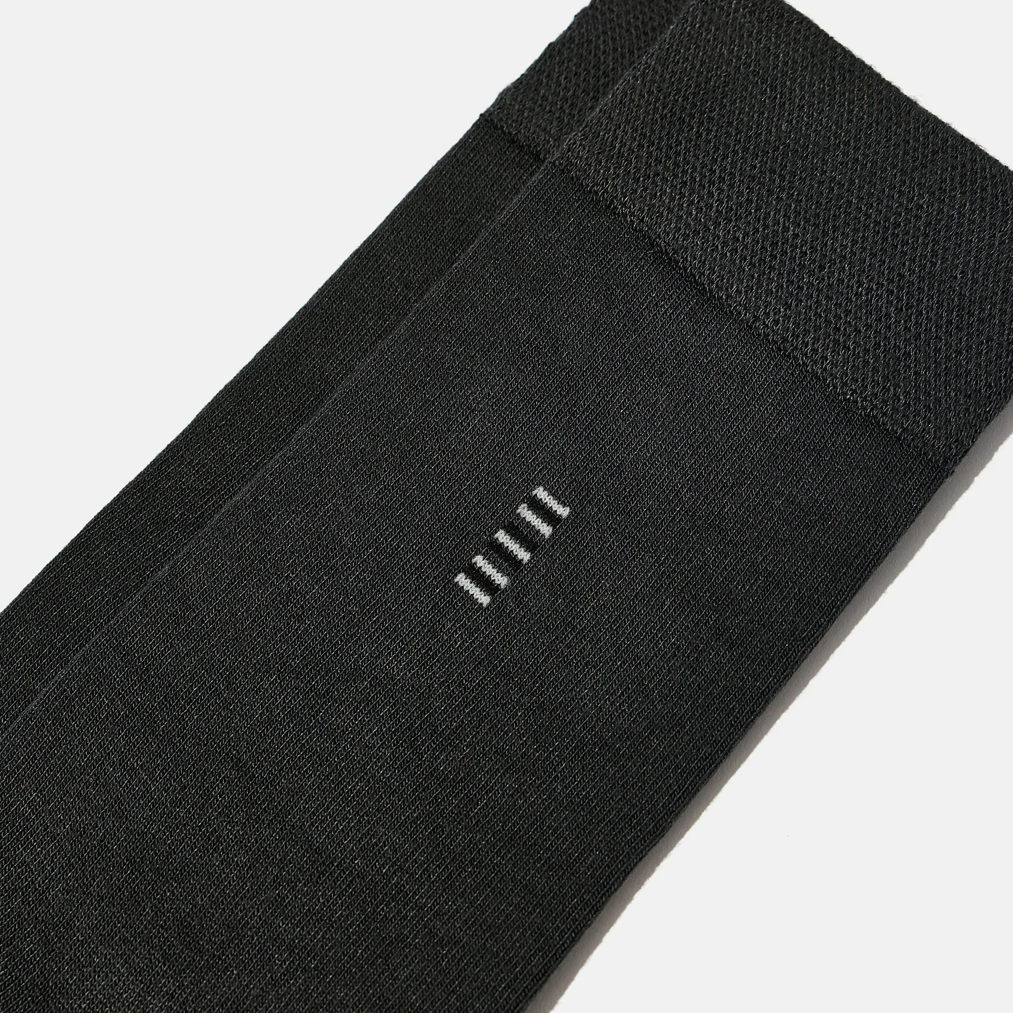 Men's Bamboo Dress Socks • Plain Pack of 1/3/5 Pairs • Dark Grey