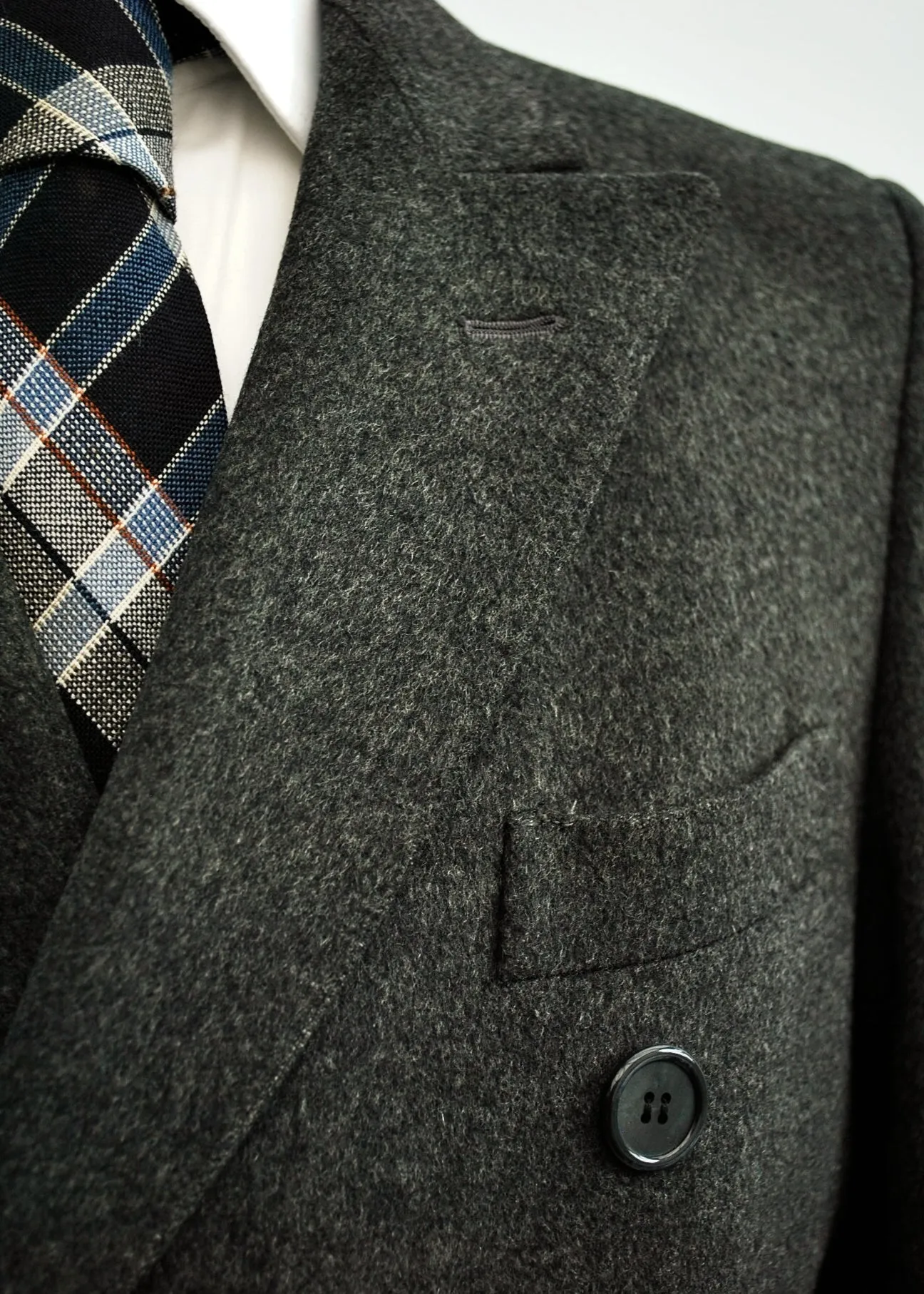 Men's Classic Grey Cashmere Overcoat • Gieves and Hawkes