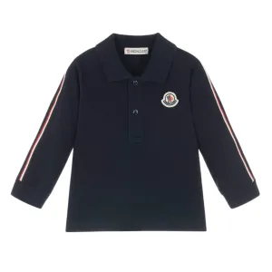 Moncler Baby Boys Navy Long Sleeve Polo