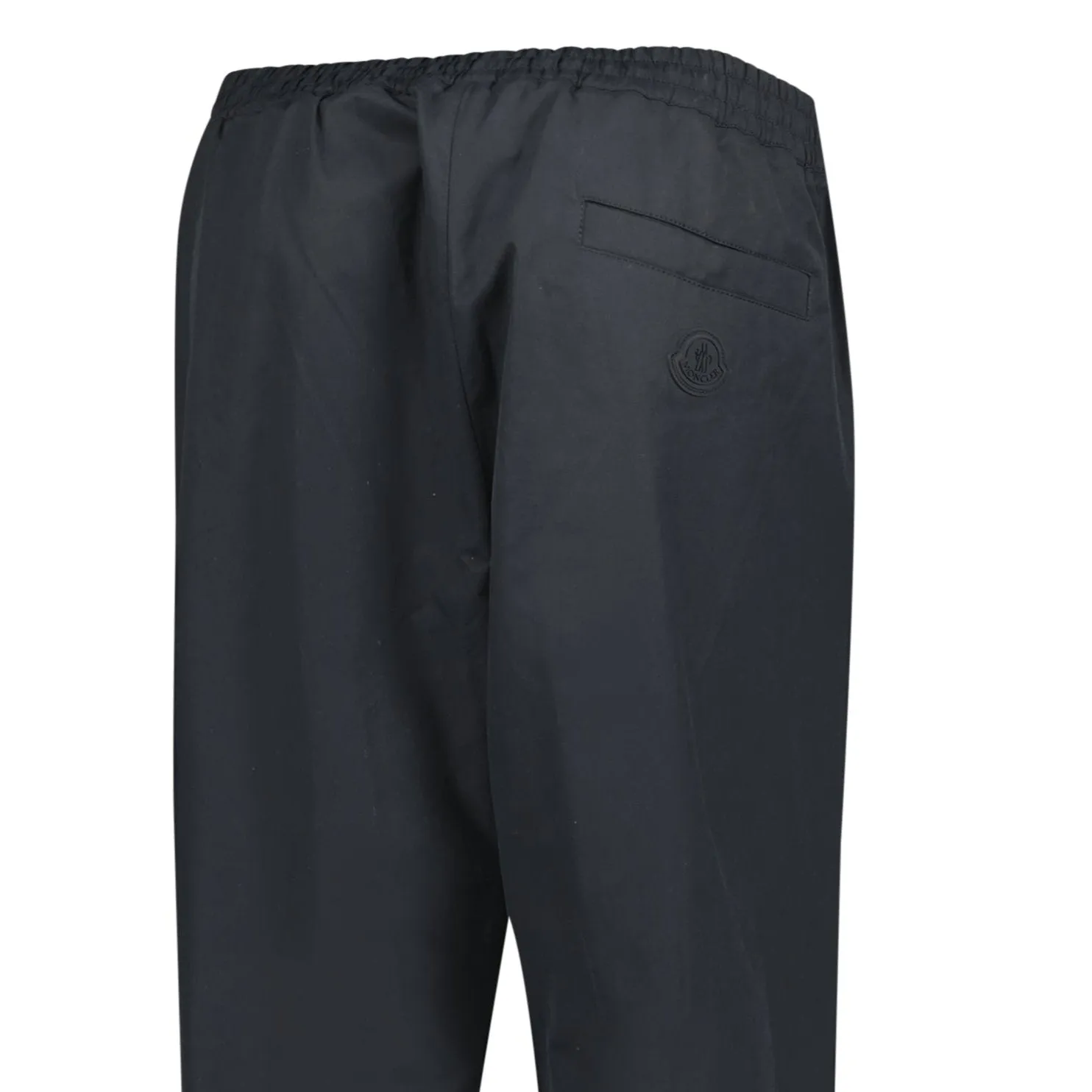 MONCLER COTTON & NYLON SWEATPANTS BLACK