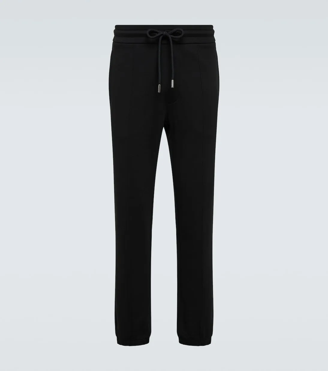 Moncler Cotton Fleece Track Pants, Black