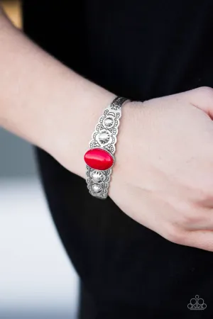 Open Door Jewelry - Desert Escapade - Red Bracelet - Paparazzi Accessories