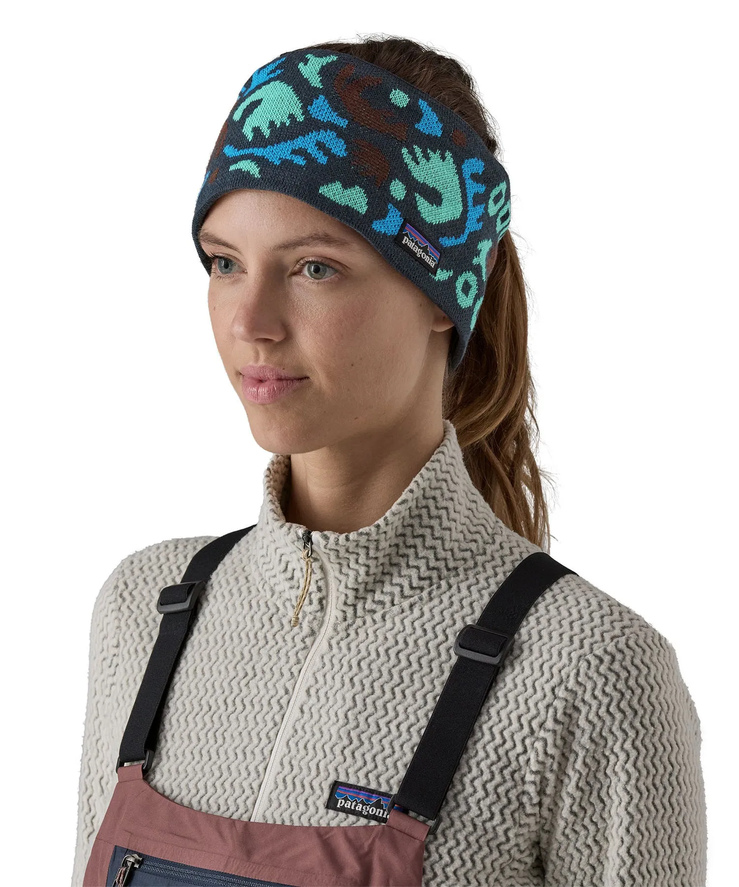 Patagonia Adult Powder Town Headband - Smolder Blue