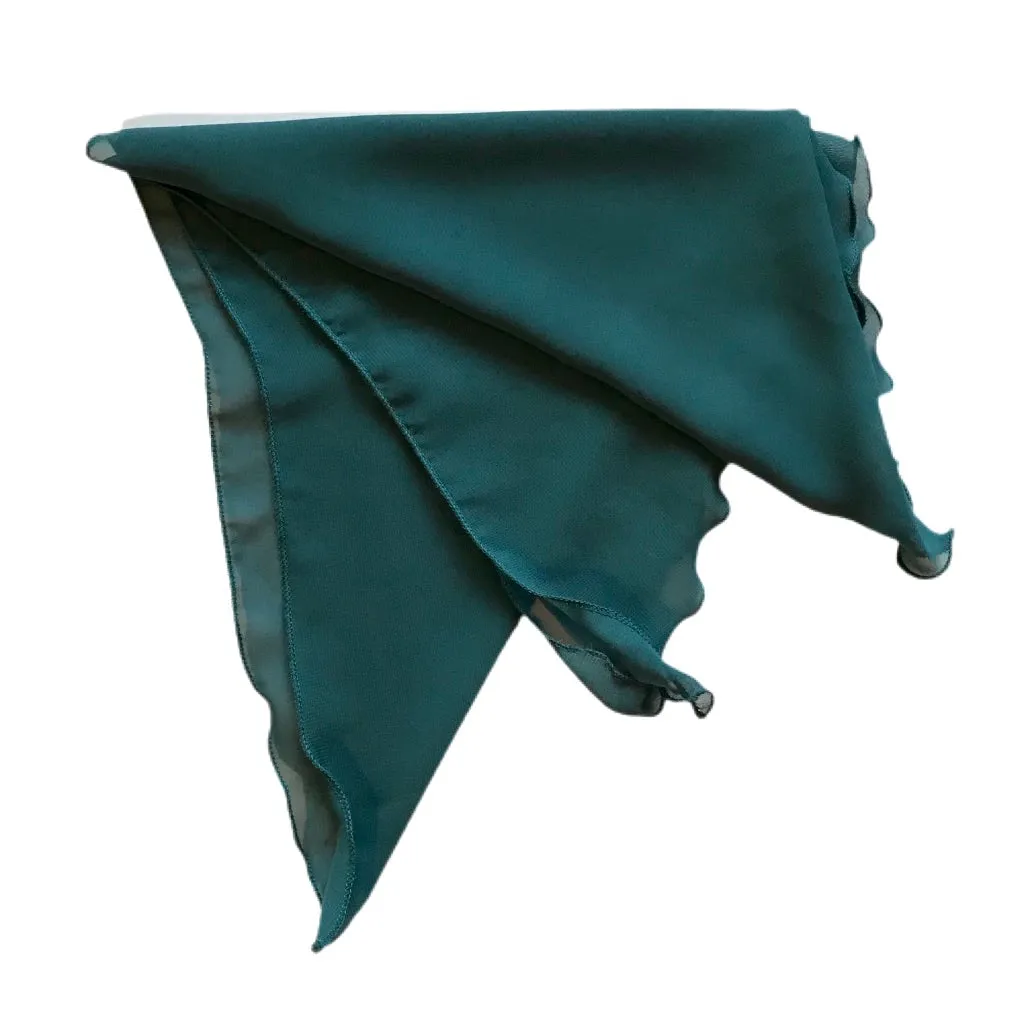 Plain Chiffon Chemo Alopecia Head Scarf Teal