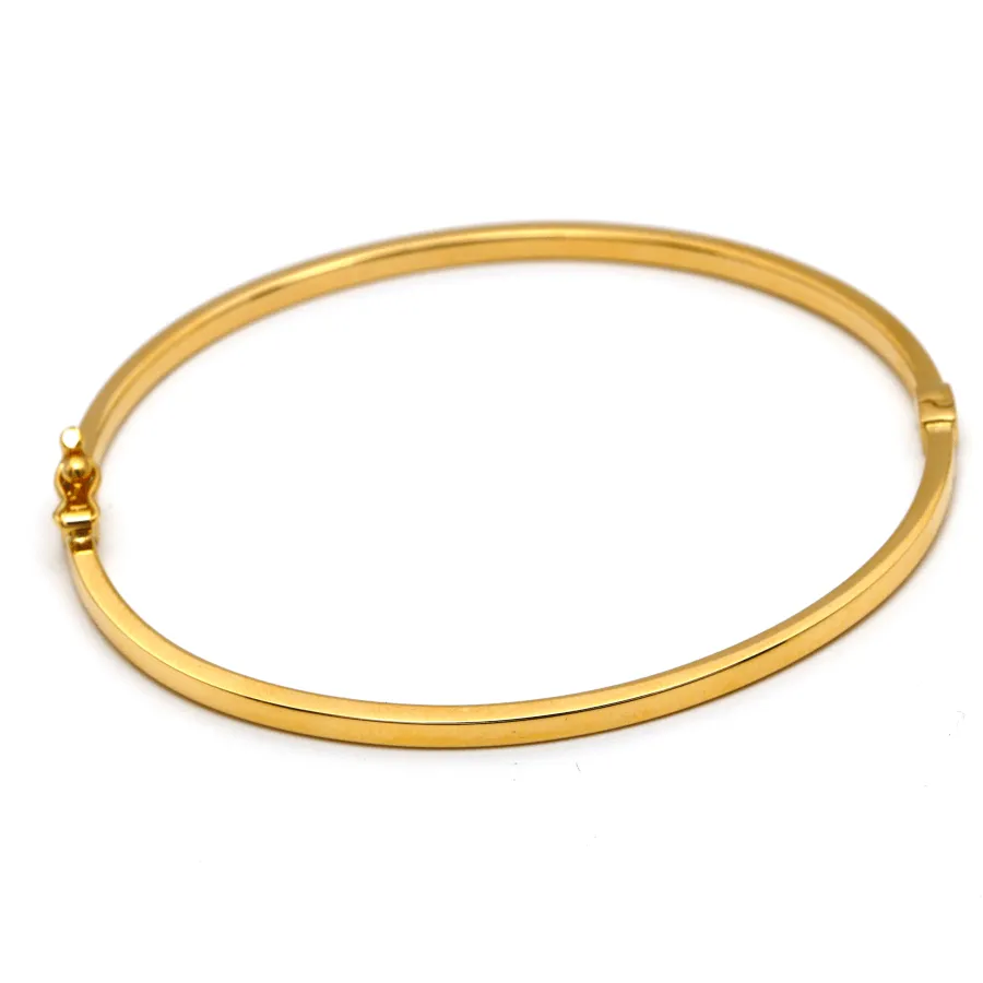 Real Gold Plain Bangle 63 MM 0477 (SIZE 19) BA1434