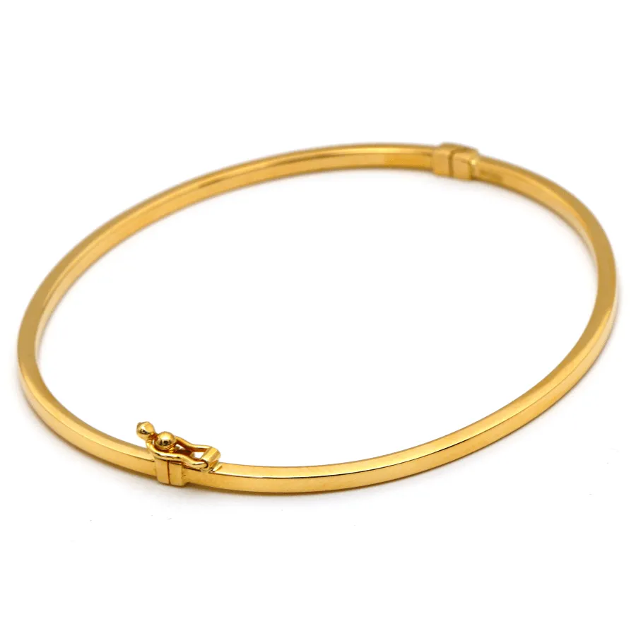 Real Gold Plain Bangle 63 MM 0477 (SIZE 19) BA1434