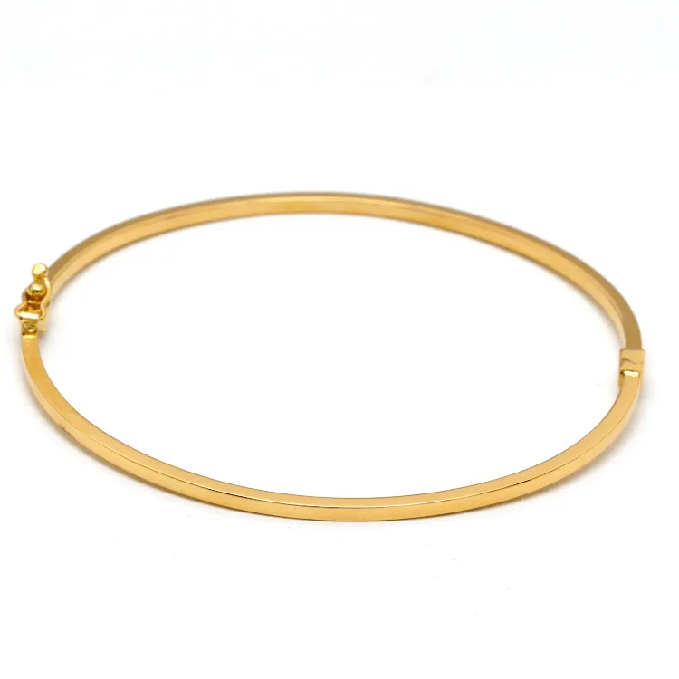 Real Gold Plain Bangle 63 MM 0477 (SIZE 19) BA1434