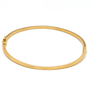 Real Gold Plain Bangle 63 MM 0477 (SIZE 19) BA1434